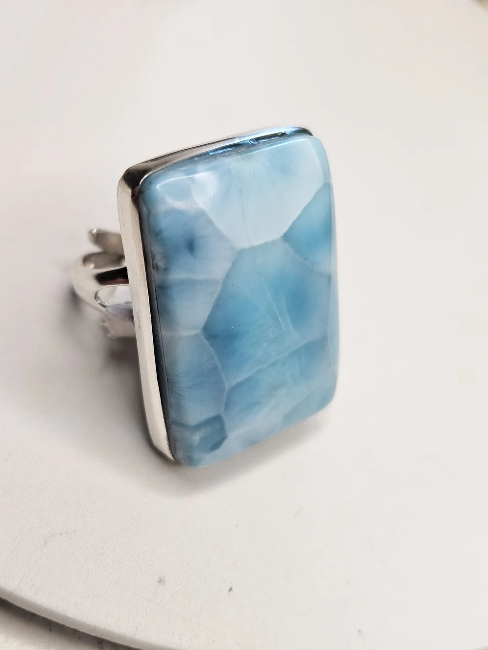 NEW AAA GRADE Larimar Ring 925ss